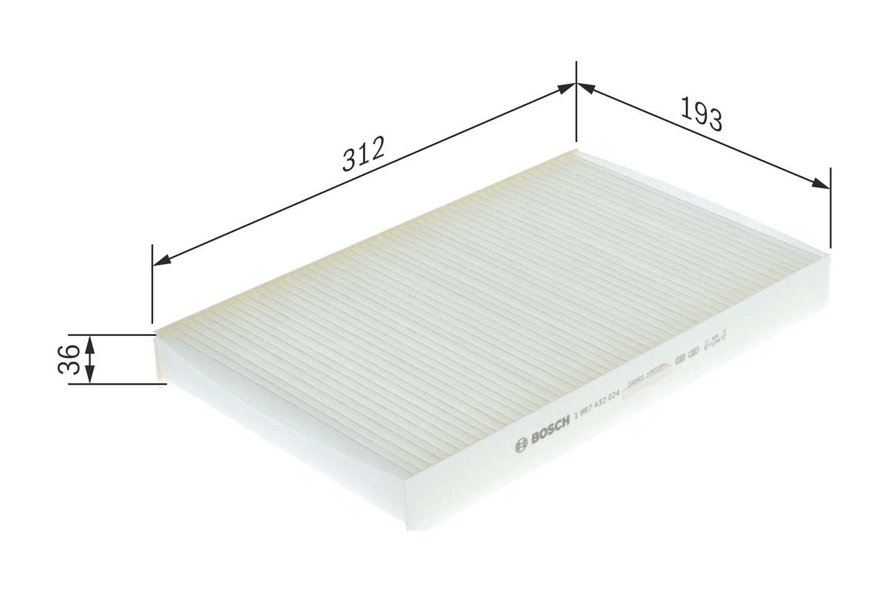 Filter vnútorného priestoru BOSCH